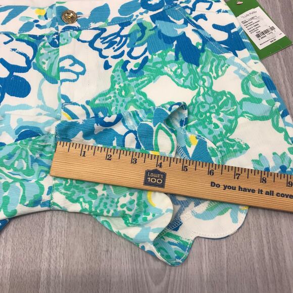 Lilly Pulitzer The Buttercup Shorts 0 Resort White in a Pinch 100% Cotton - Picture 10 of 10
